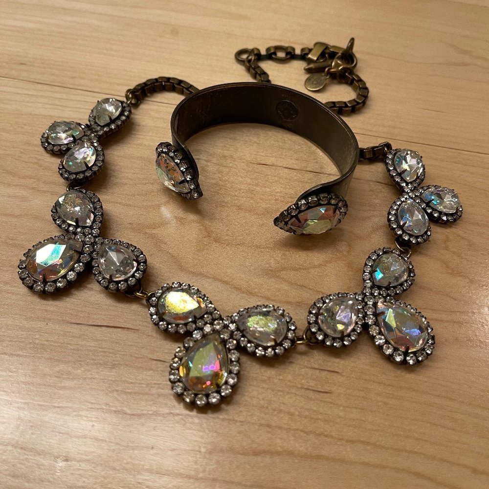 Loren Hope Iridescent Alice Necklace and Sara Cuff